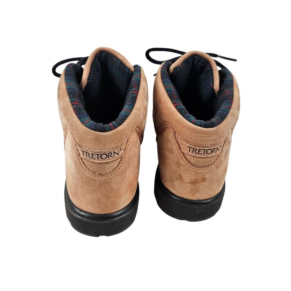 Tretorn Hiking Boots Womens Size 7 Lace Up Trail Shoes Tan Suede Vintage - Picture 4 of 8